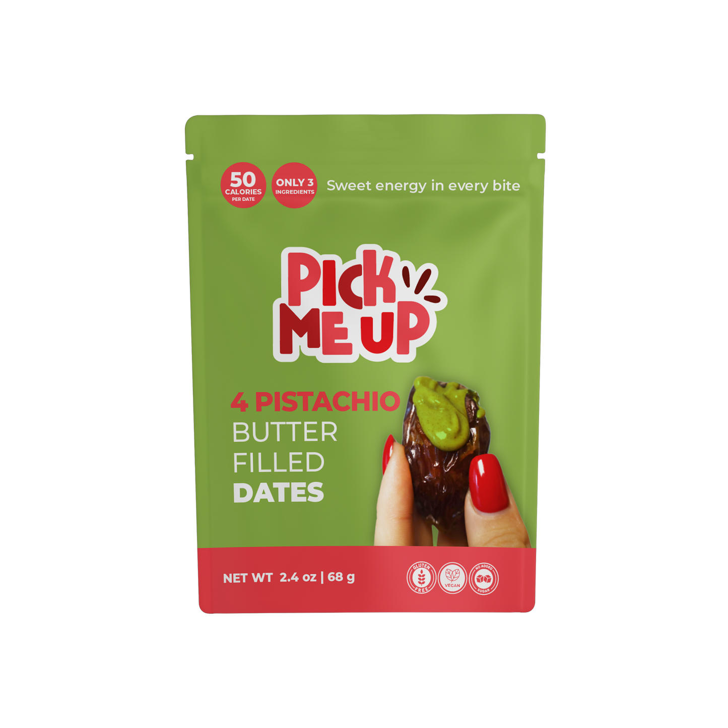 4 Pistachio Butter Filled Dates (5 and 10 packs)