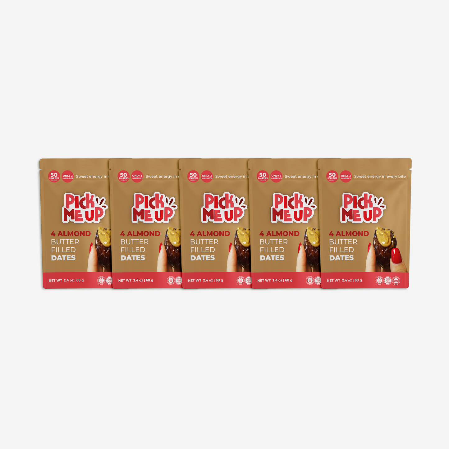 4 Almond Butter Filled Dates (5 and 10 packs)