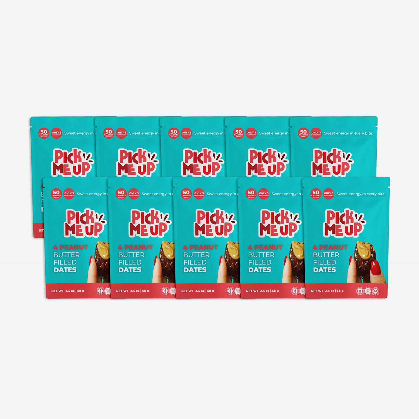 4 Peanut Butter Filled Dates (5 and 10 packs)