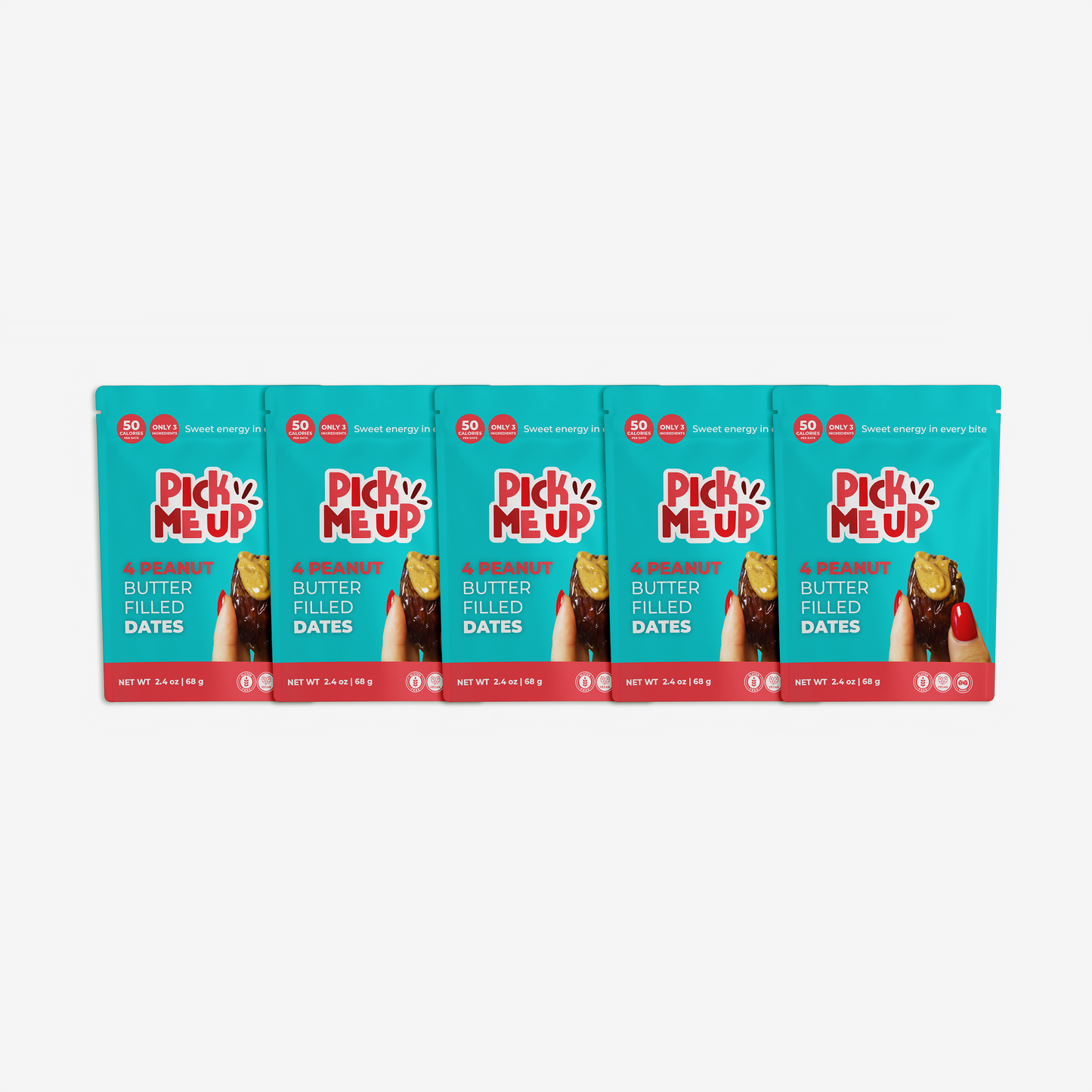 4 Peanut Butter Filled Dates (5 and 10 packs)